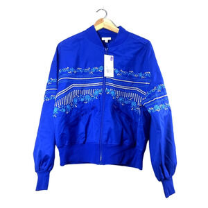 Blue Body and Sol Zip Up Windbreaker Jacket M